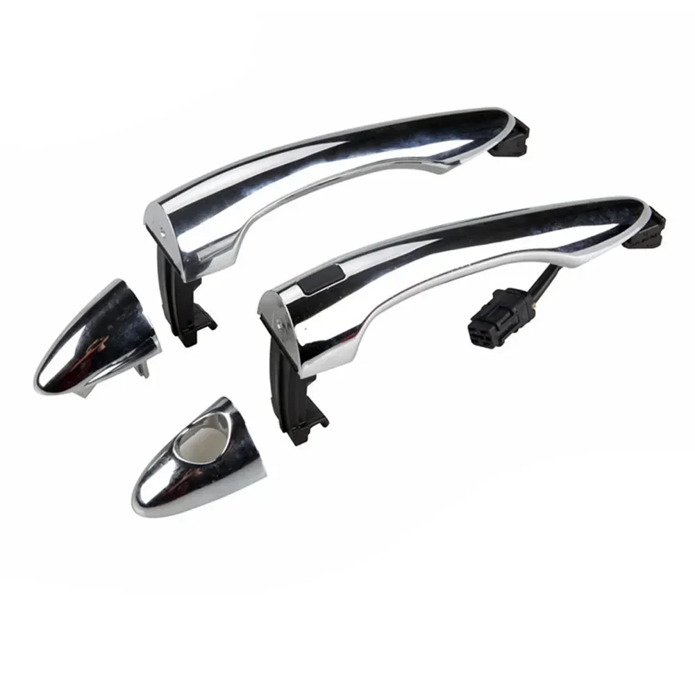 

Car Door Handle Replacement Chrome Door Handle Anti-corrosion Easy To Install Non-deformation Car Exterior Repair