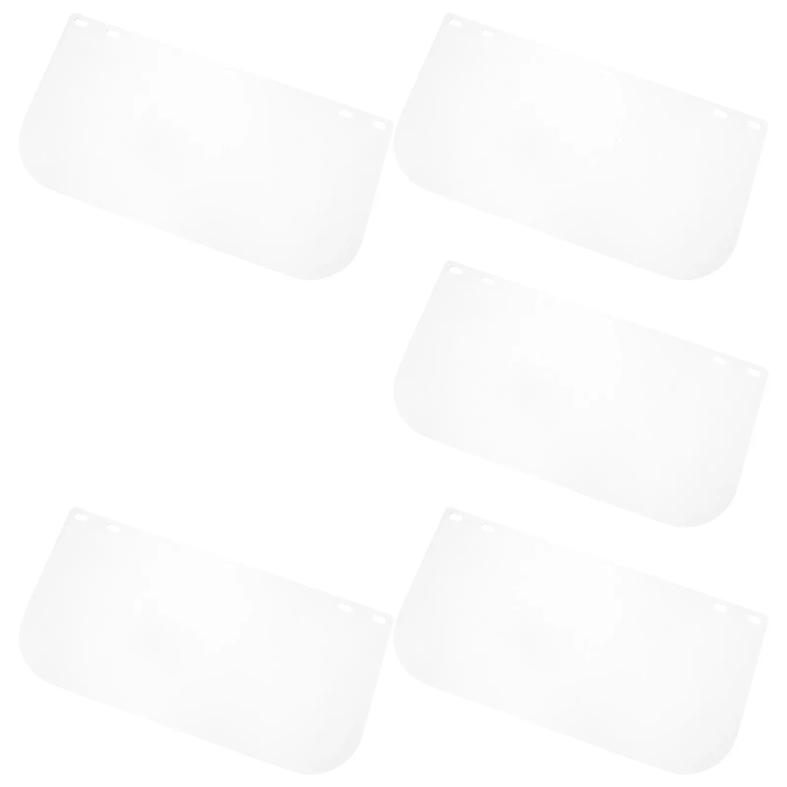 5Pcs Welding Face Shield Replacement Lens Green Polycarbonate Visor Scratch Resistant Protective Panel for Industrial Use