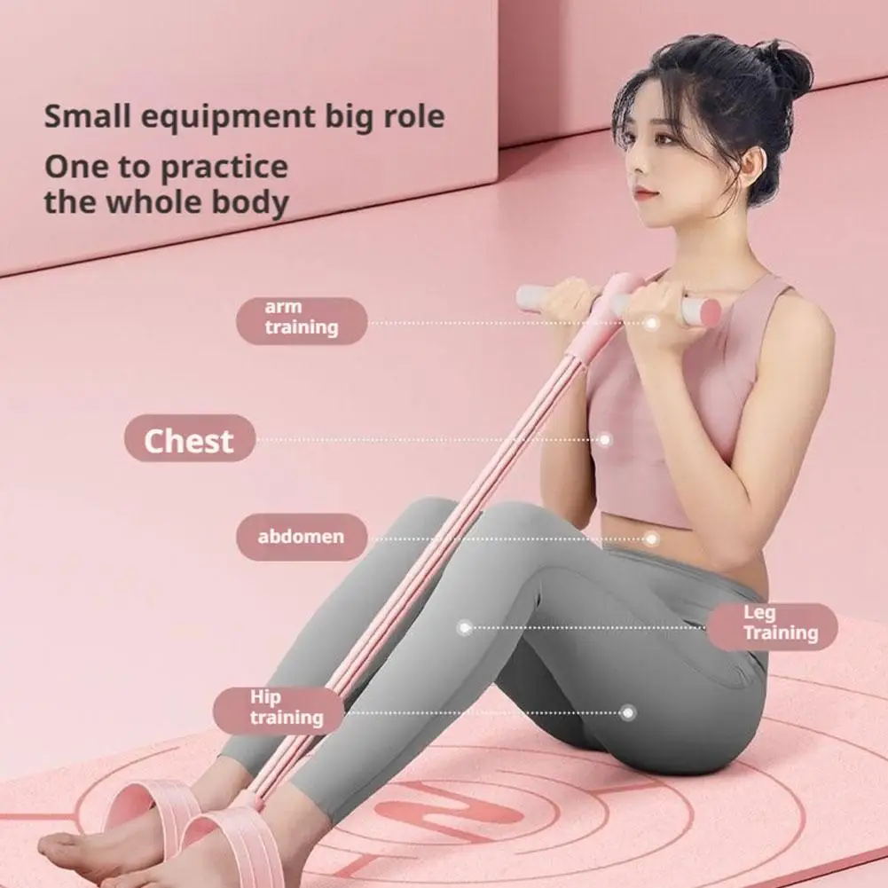 4/6 أنبوب المقاومة الفرقة متعددة الوظائف التوتر حبل أربطة لياقة بدنية 6 أنبوب مطاطا اليوغا دواسة مجتذب للتمارين الرياضية في صالة الألعاب الرياضية #5