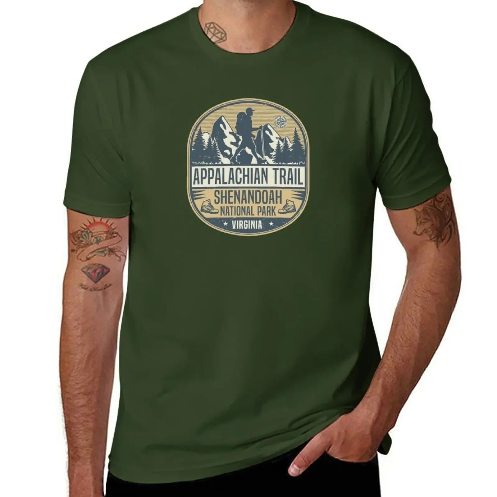 Appalachian Trail, Shenandoah National Park T-Shirt for a boy Short sleeve tee funny t shirts for men