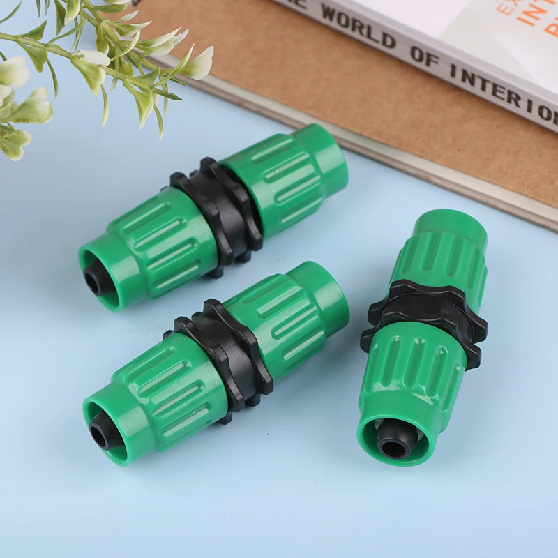 1Pc Expandable Garden Hose Repair Parts Dual-Channel Hose Female Male Connectors Pockets Hose For 3/4In 5/8In Garden Hose