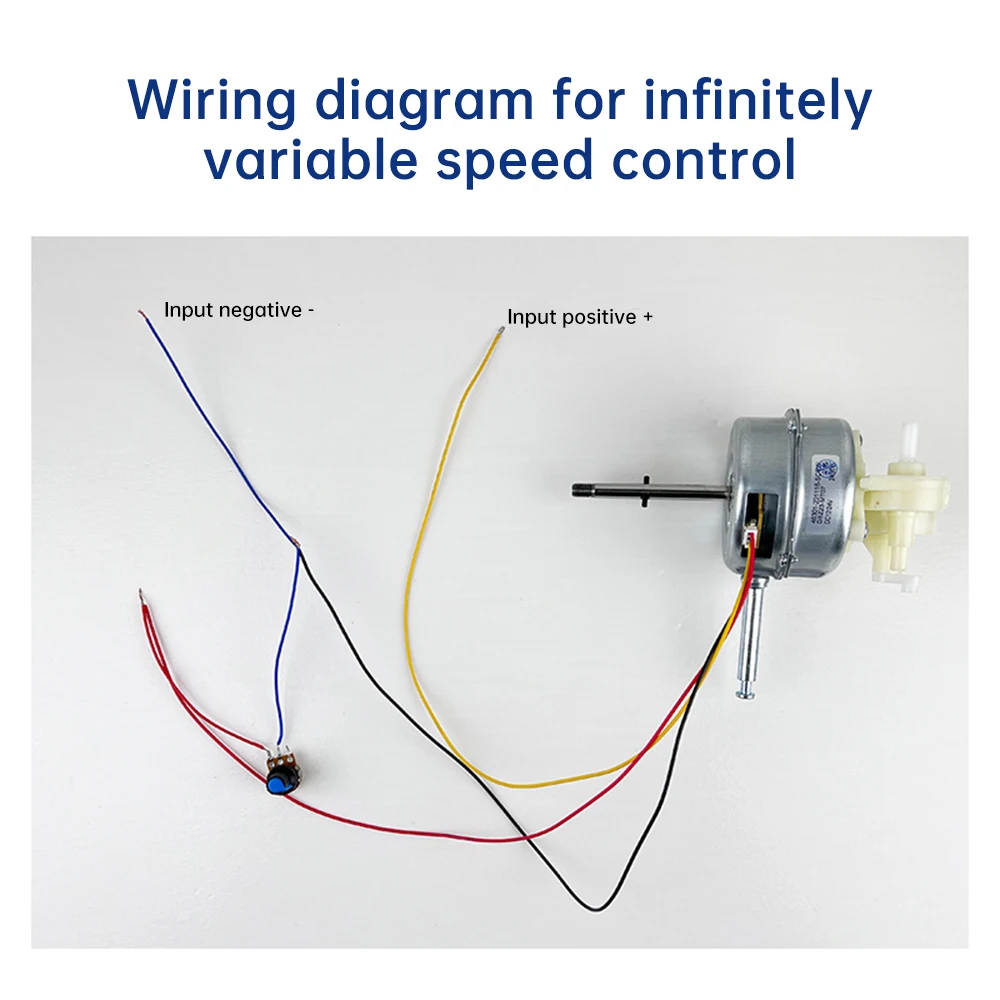 DC9-28V Bürstenloser Motor 28W 1450 U/min Schwenkkopf-Lüftermotor Geräuscharm Doppellager Tischventilator Wandmontierter Lüftermotor – Detail 14