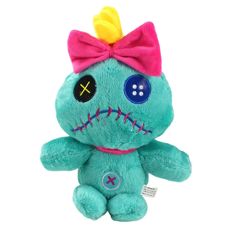 

Плюшевая игрушка Disney Lilo and Stitch, 27 см, синяя собака-инопланетянин, мягкая хлопковая игрушка, подарок на день рождения, Рождество