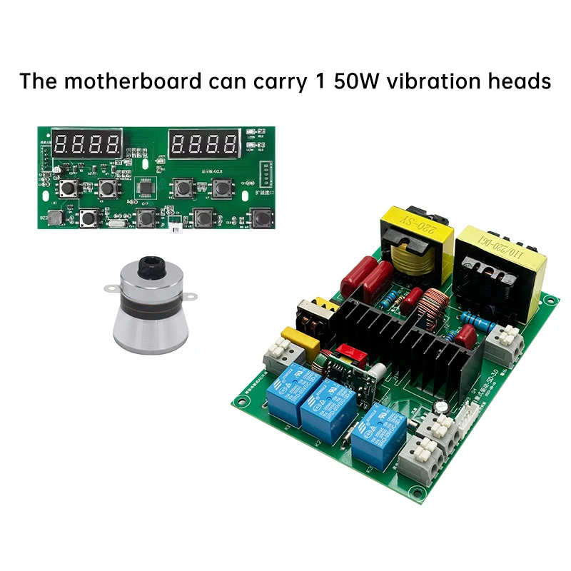 FanYingSonic 40KHz Digital Display Circuit Board With 50W Transducer PCB Driver Boards For Ultrasonic Cleaner Parts Generator
