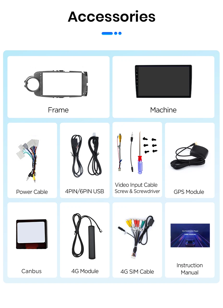 Junsun Android 15 Auto-Intelligentes System für Toyota Yaris 2012-2017 AI Wireless CarPlay für Apple Auto 9" IPS Touchscreen – Detail 33