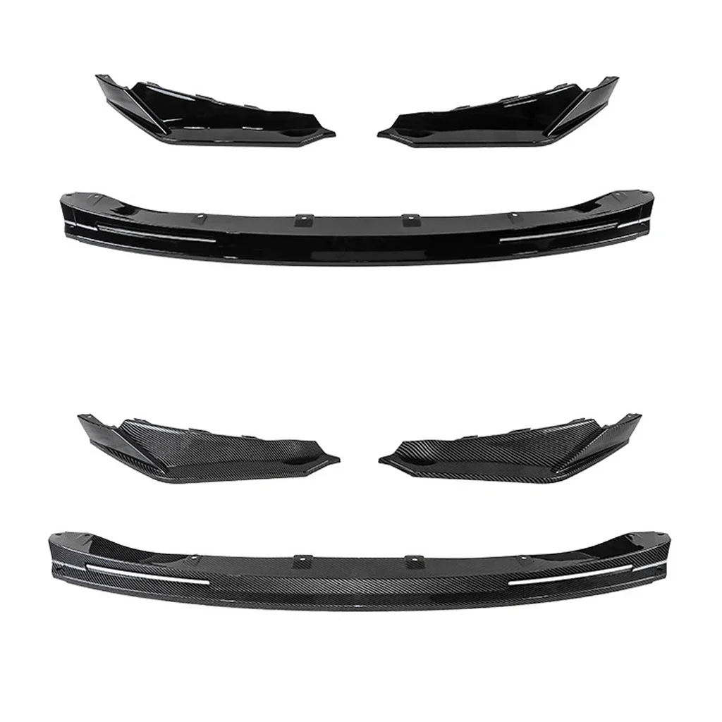 BMW M3 G80 M4 G82 2021-2024 앞 범퍼 립 스포일러 디퓨저 스플리터 바디 키트 앞치마 커버 가드 트림 튜닝 글로스 블랙 썸네일 3
