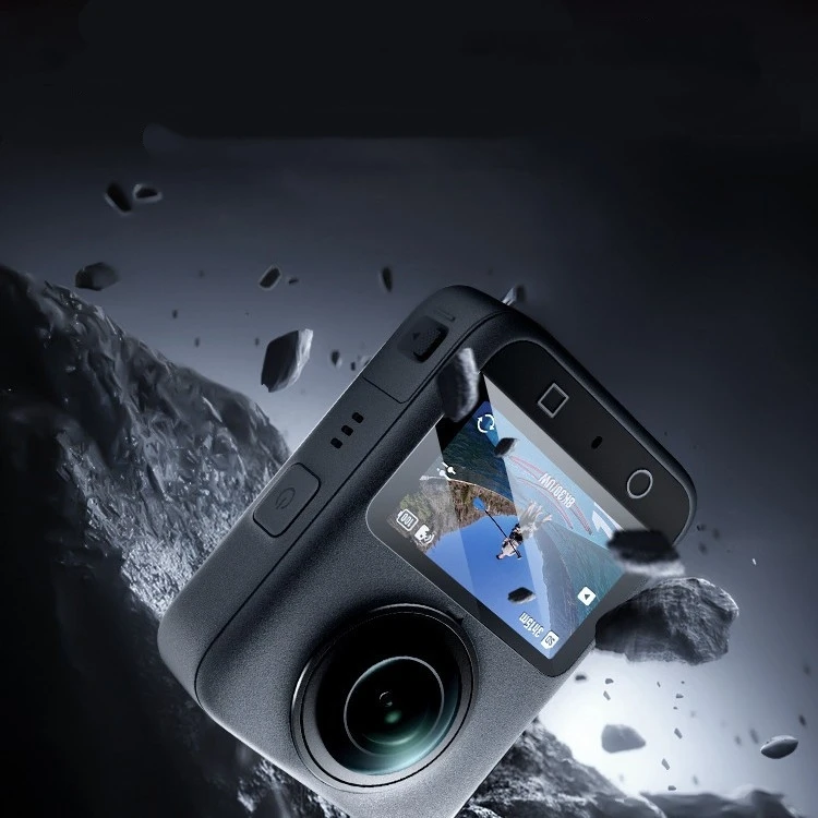 

Tempered Glass Film with Protective Film and Installation Positioner for DJI OSMO 360 Action Panoramic Camera, Easy to Install