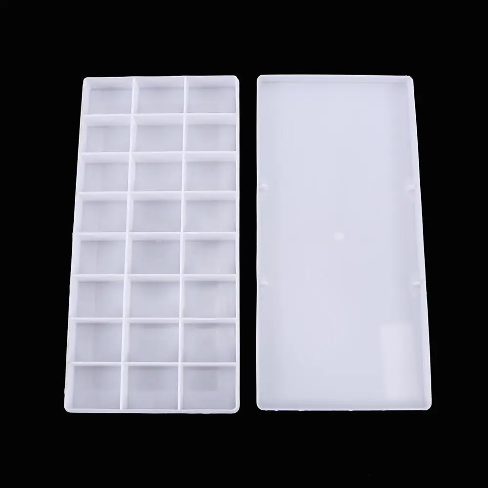 

Пластиковая палитра на 24 ячейки для акриловых красок, гуаши и акварели, для школьников и студентов, принадлежности для рисования