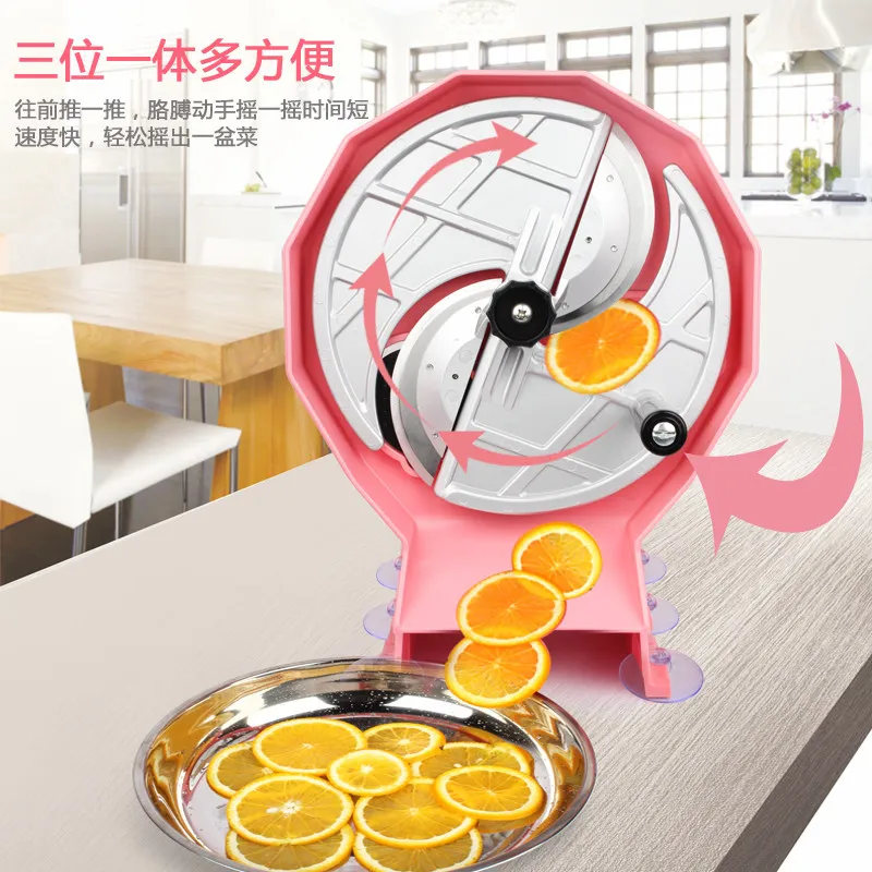 Lemon Potato Slices Fruit and Vegetable Slices Multi-functional Milk Tea Shop Merchant Double Slot Adjustable Thickness Artifact