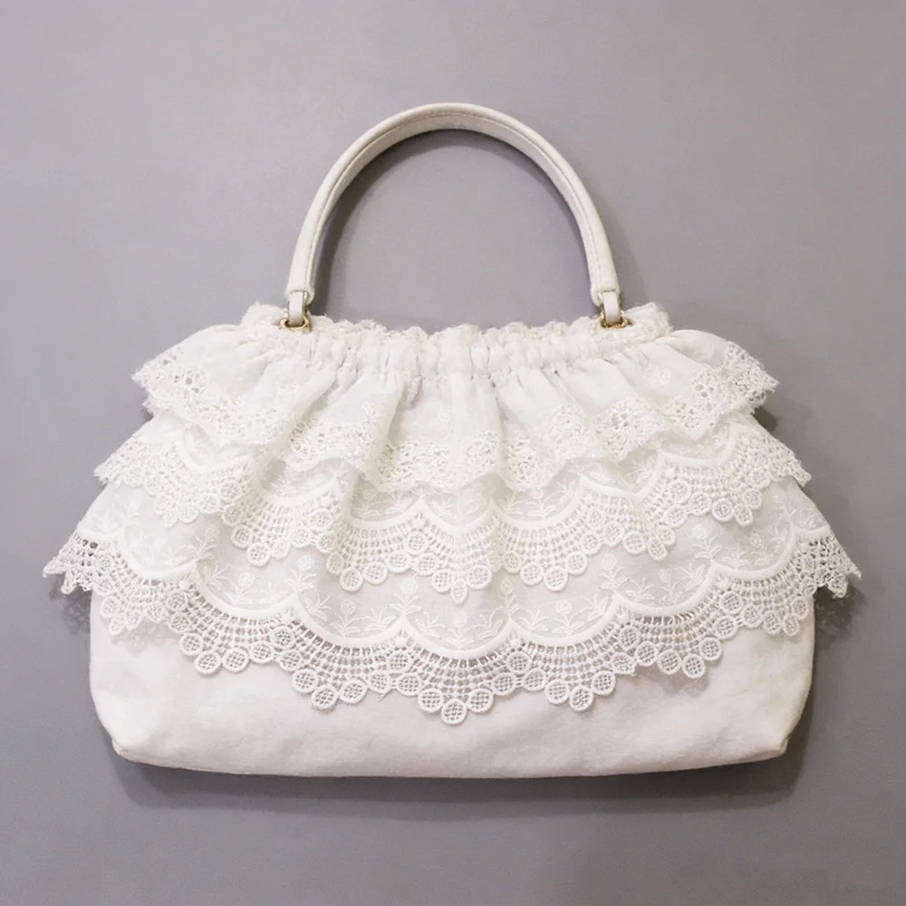 1 Yard White Lace Fabric Double Layer Mesh Lace Trim DIY Garment Accessories 22CM Wide