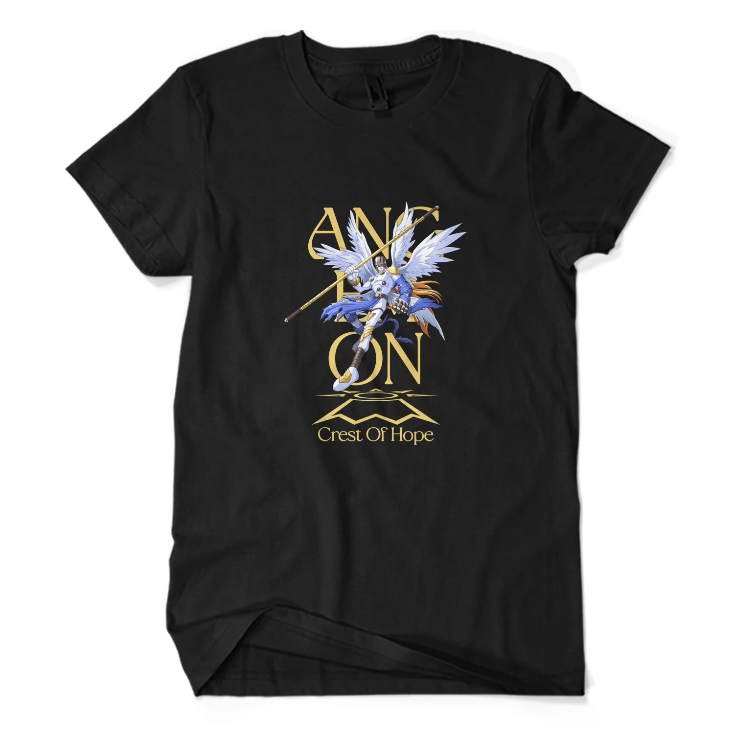 T-Shirt Distro Premium ANGEMON CREST OF HOPE Digimon Adventure Anime Manga Otaku Jepang Unisex Dewasa