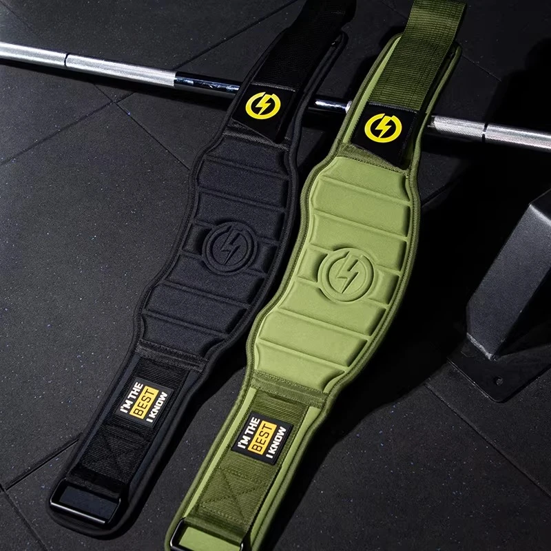 

Пояс для тяжелой атлетики для мужчин, пояс для приседаний и становой тяги - кожаный пояс для спортзала для пауэрлифтинга, силовых тренировок, защиты спины