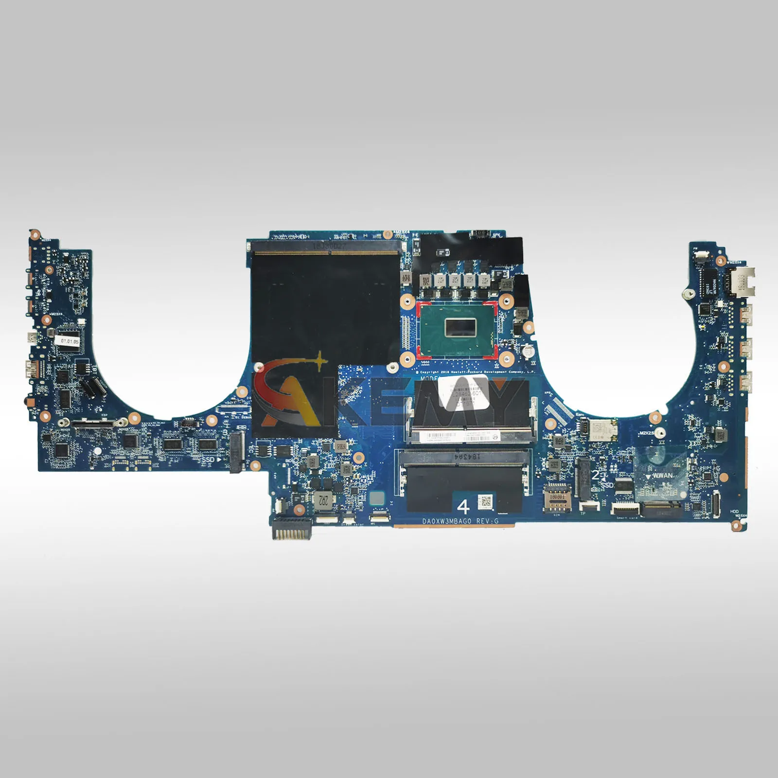 DA0XW3MBAG0 ل HP ZBook 17 G5 اللوحة الأم للكمبيوتر المحمول مع i5 i7 CPU DDR4 L28461-001 L28461-601 100% تم اختبارها بالكامل