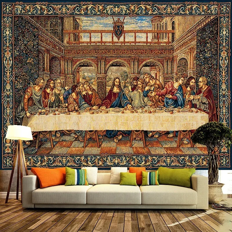 The Last Supper of Jesus Tapestry Christmas Wall Tapestry Living Room Room Decoration Christ Home Decoration