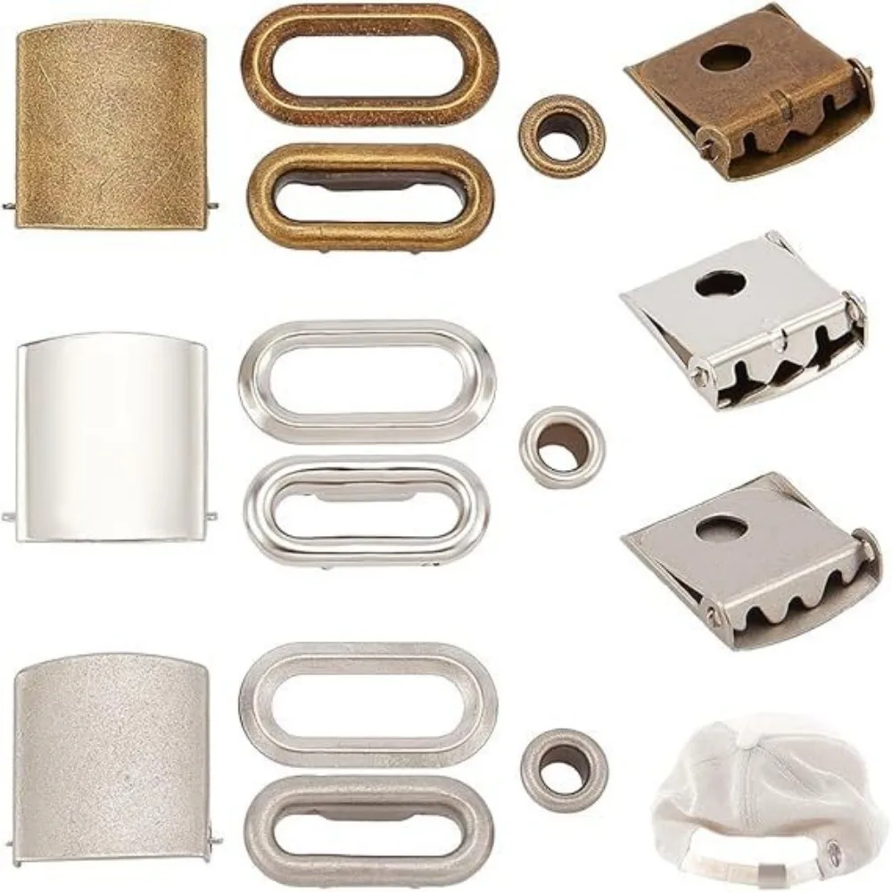 Stainless Steel Cap Buckle Adjustable Closure Baseball Hats Replacement Baseball Cap Buckle Cap Repair Baseball Cap Snap Hat