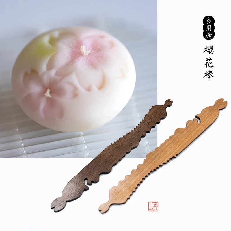 

Japanese wagashi cutting die multifunctional mold cherry blossom stick embossing mold