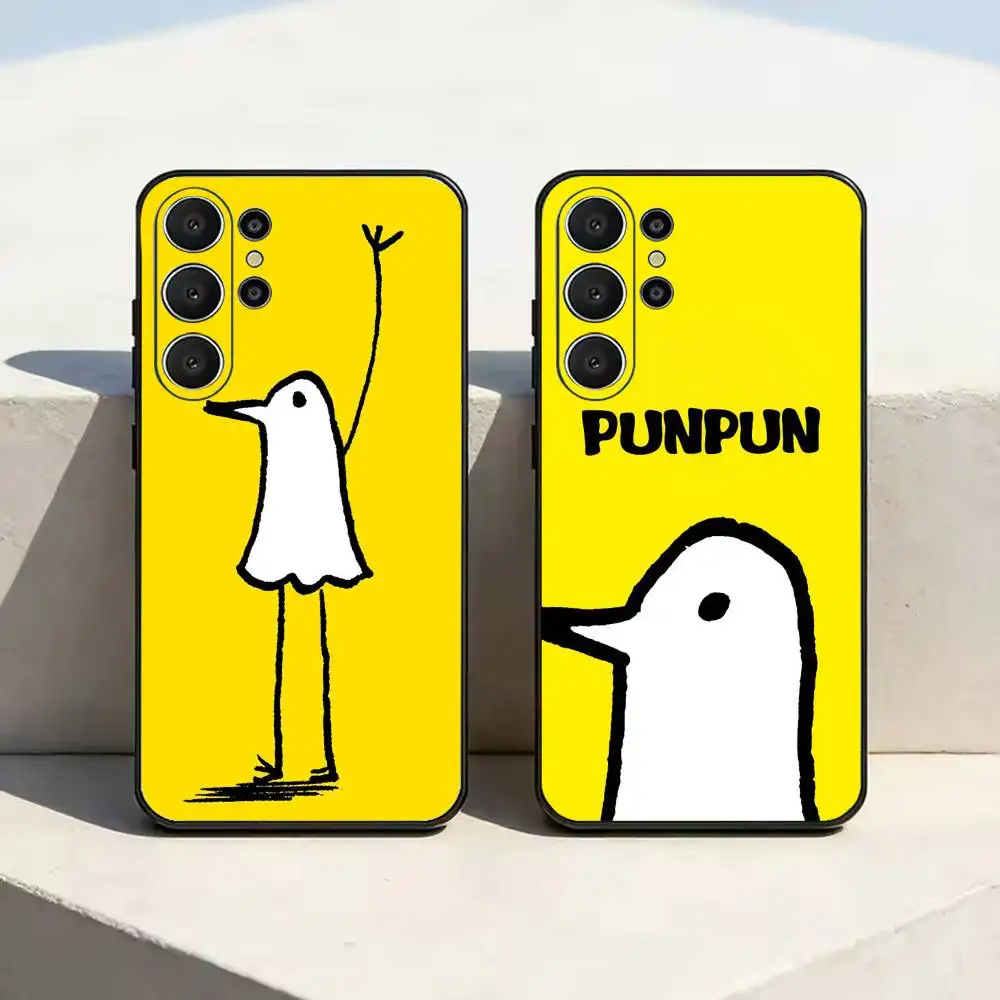 G-Goodnight P-Punpun Phone Case For Samsung S25,S24,S21,S22,S23,S30,Ultra,S20,Plus,Fe,Soft Silicone Black Cover