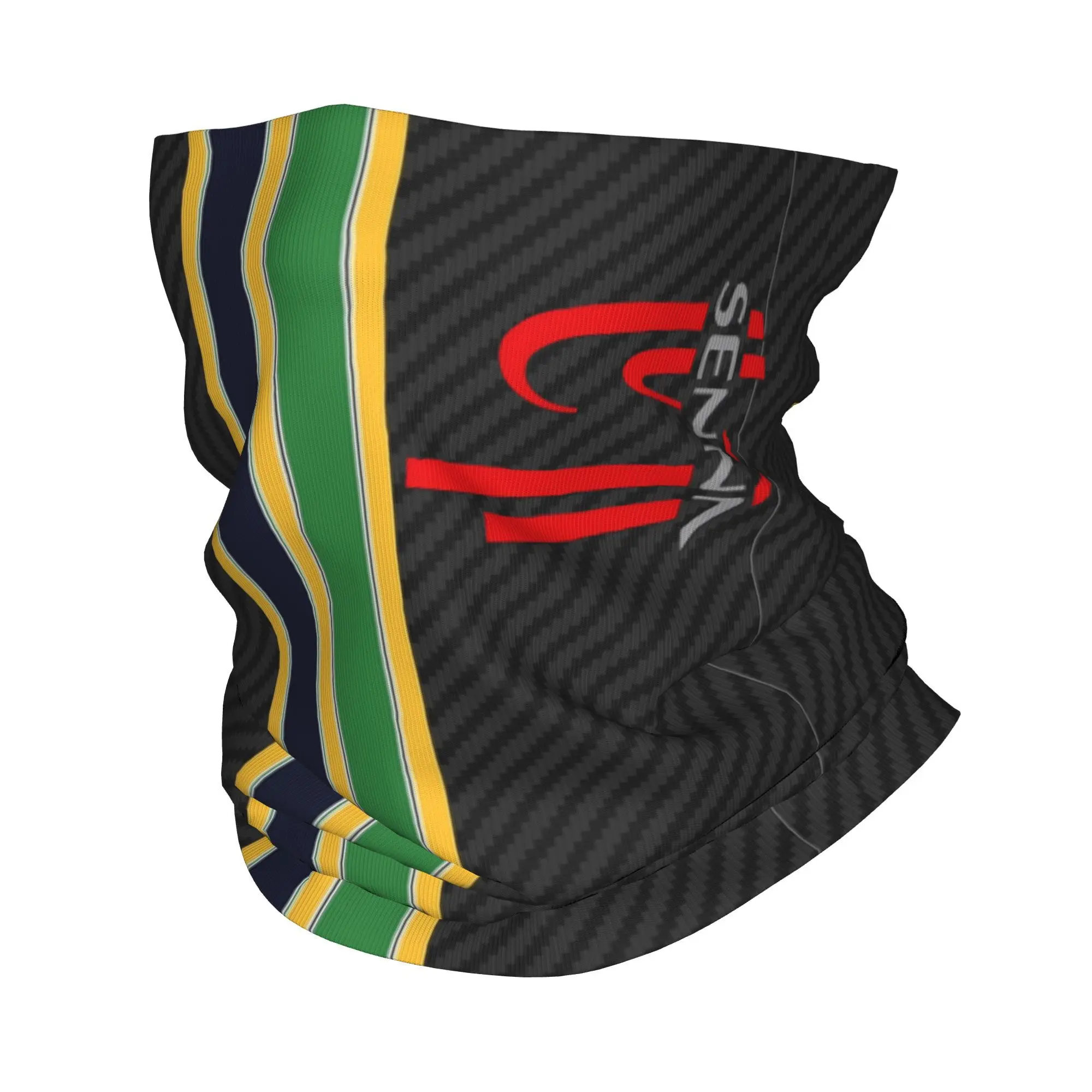 Ayrton Senna Racing Stripe Bandana Neck Gaiter Printed  Mask Scarf Warm Face Mask Hiking Unisex Adult Windproof