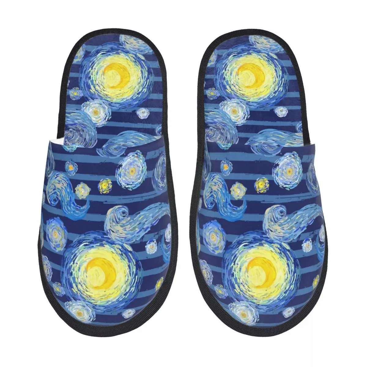 Custom Van Gogh The Starry Night Guest Slippers for Hotel Women House Slipper