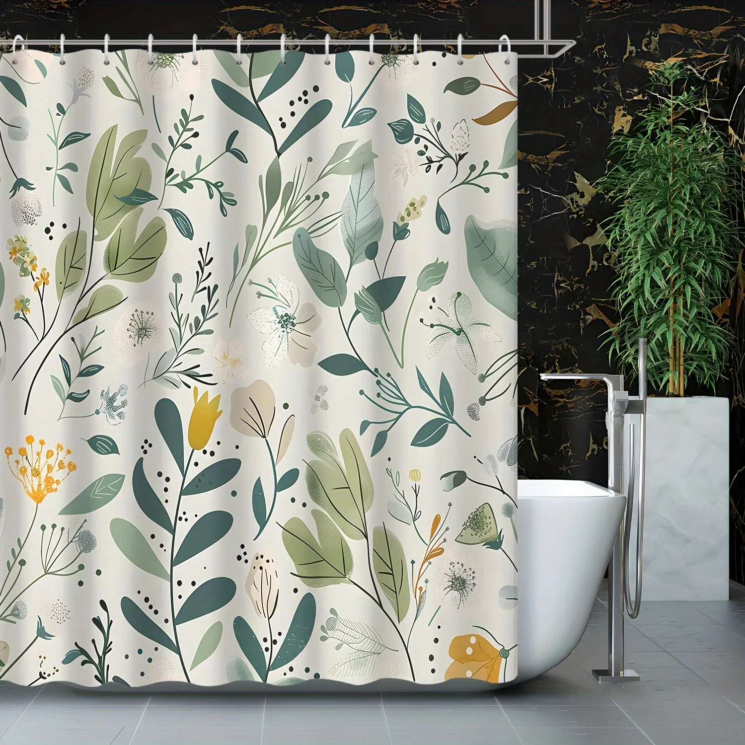 

Elegant Autumn Leaves Waterproof Shower Curtain – A Beautiful and Stylish Addition to Your Bathroom Decor, Perfect for Creatin