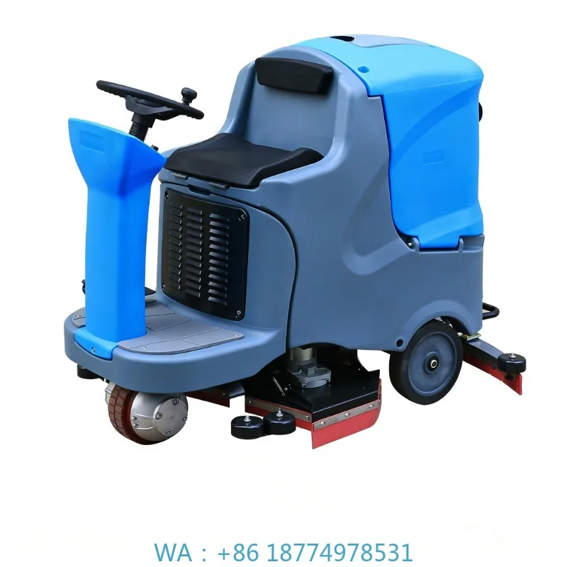 Electric Ride On Street Sweeper Battery Powered Floor Road Cleaning Machine Small Leaf Collector