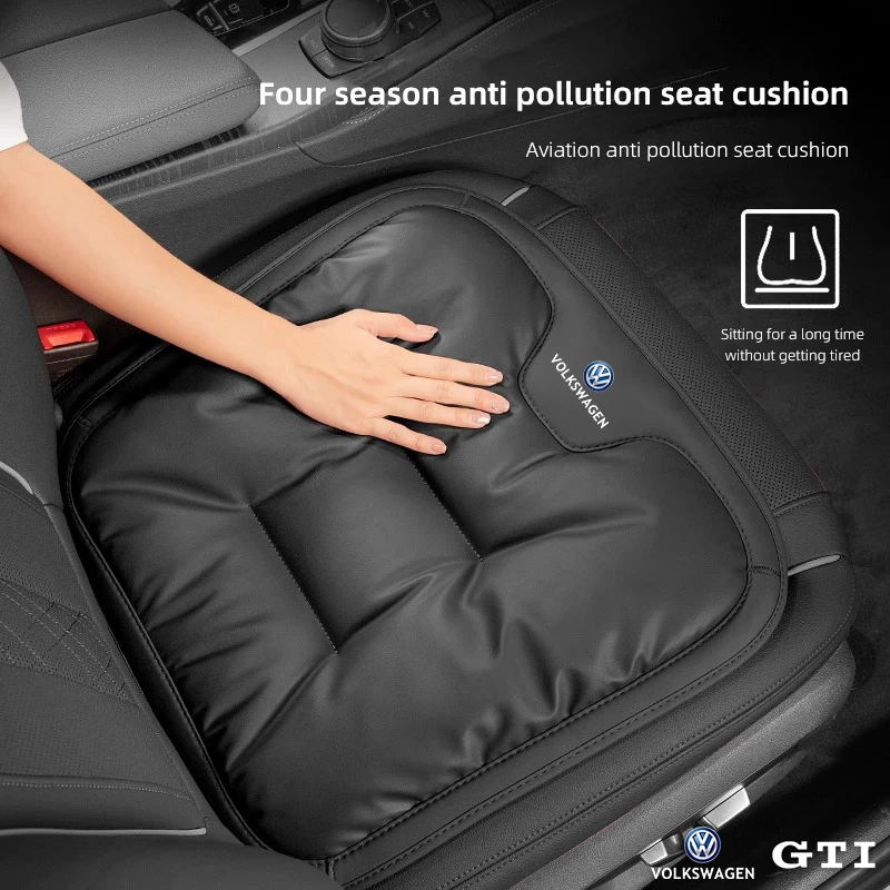 

Car Seat Cushion Leather Soft Pad Interior Accessories For VW GTI Polo Golf Passat CC Tiguan Arteon Touareg Taigo Caddy Touran
