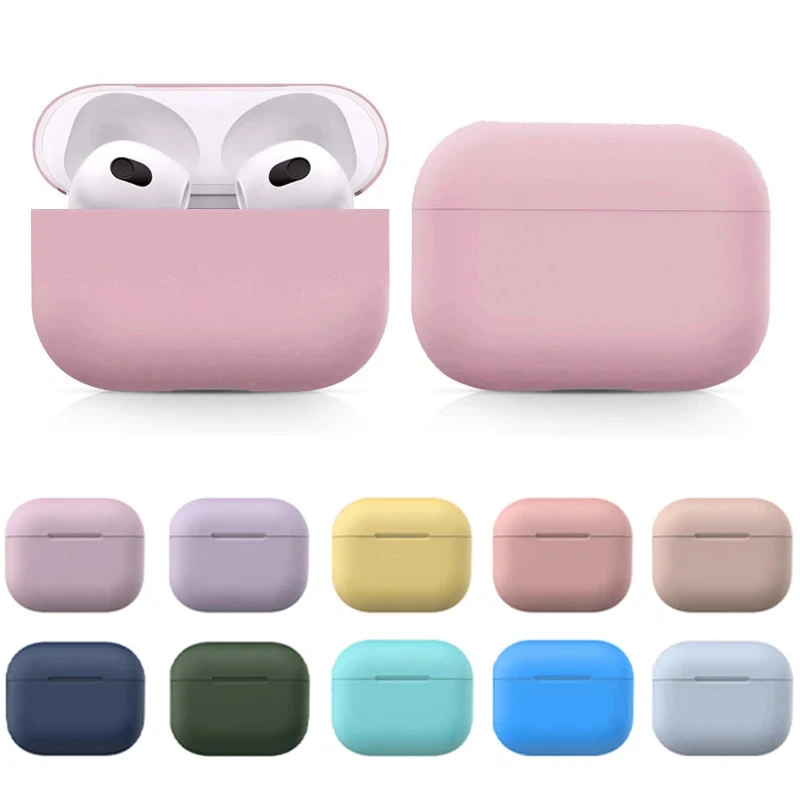 Soft Silicone Case For Apple Airpods 3rd generation Protective Wireless Bluetooth Earphone Cover For Air Pods 3 Charging Box Bag