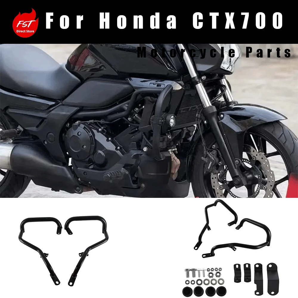For Aftermarket crash bars for Honda CTX700/CTX700N: body protection bars and engine guards.