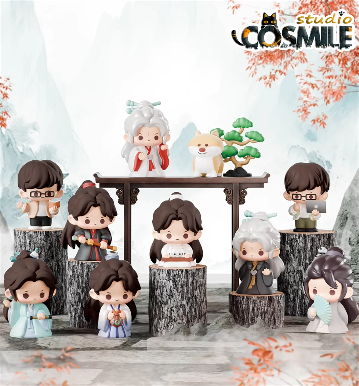 

Official The Journey of Legend Fu Shan Hai Cheng Yi Xiao Qiushui Li Chenzhou Xiao Mingming Inu Dog Box Figure Figurine Doll Toy