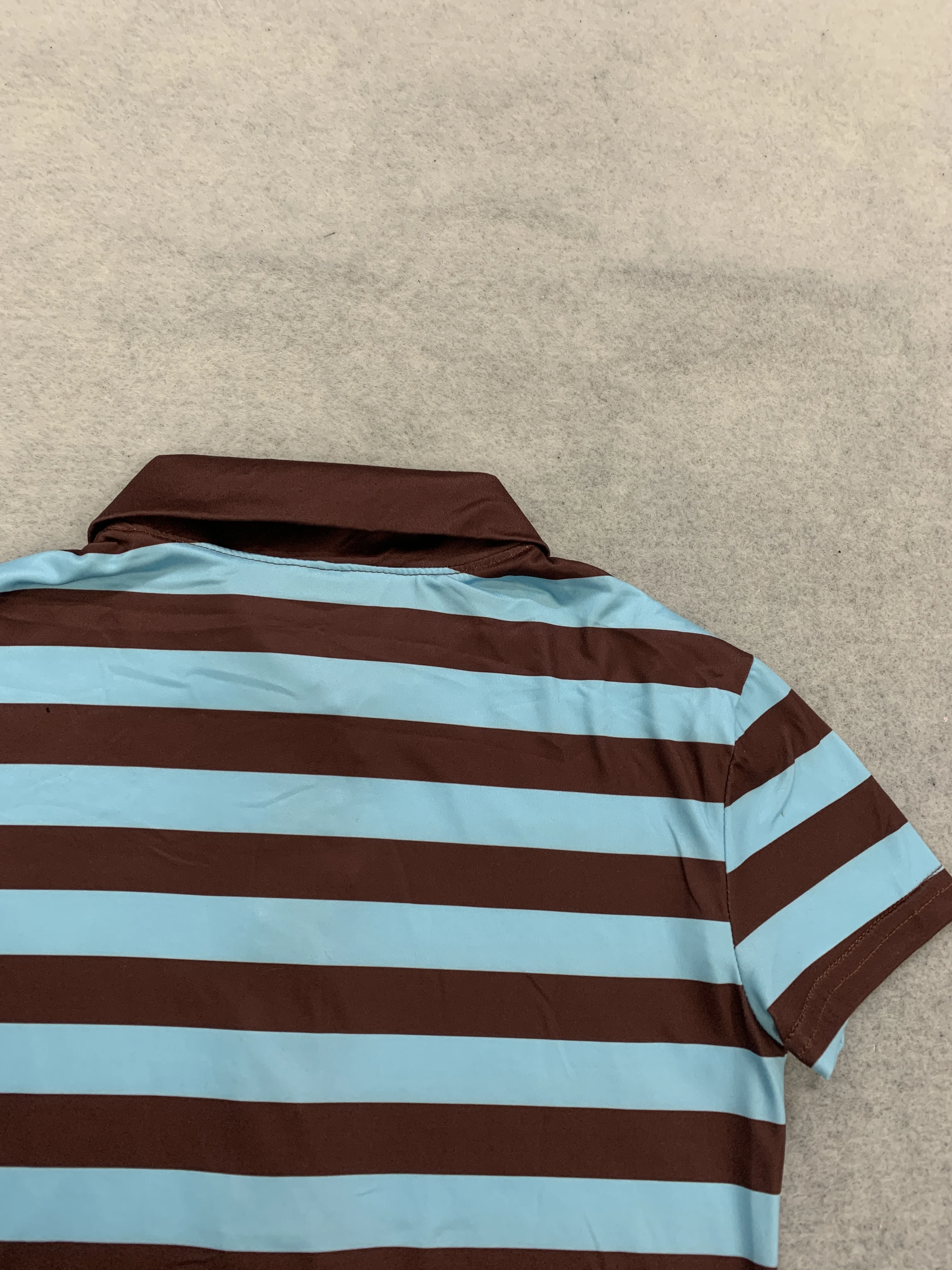 Damen Slim Fit Gestreiftes Poloshirt Kurzarm Henley-Oberteil Y2K Streetwear Lässiges Crop-Top für Junge Damen – Detail 5