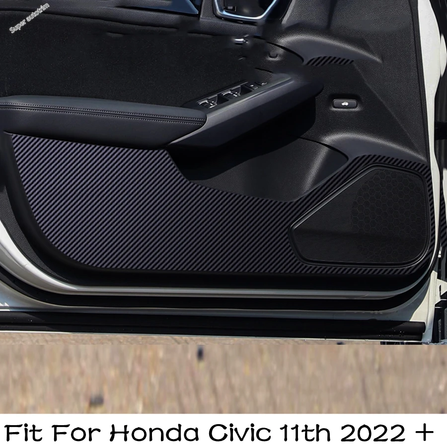 

Car Inner Door Anti-dirty Pad Protection Side Edge Film Carbon Fiber Stickers For Honda Civic 11th 2022 2023 2024 Accessories