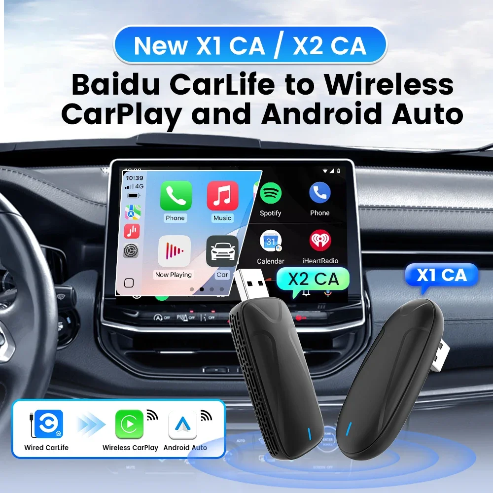 Dual Wifi Stable Chip Original Car Screen Carlife Conversion Wireless Adapter Usb Car Play Dongle Gps Radio Android Auto Ai Box