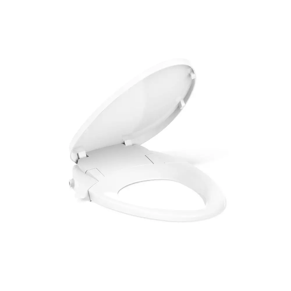 

eWash M300 Manual Elongated Bidet Toilet Seat, White Handle, Quiet-Close Lid Prevents Slamming, Toilet Bidet, Easy Installation