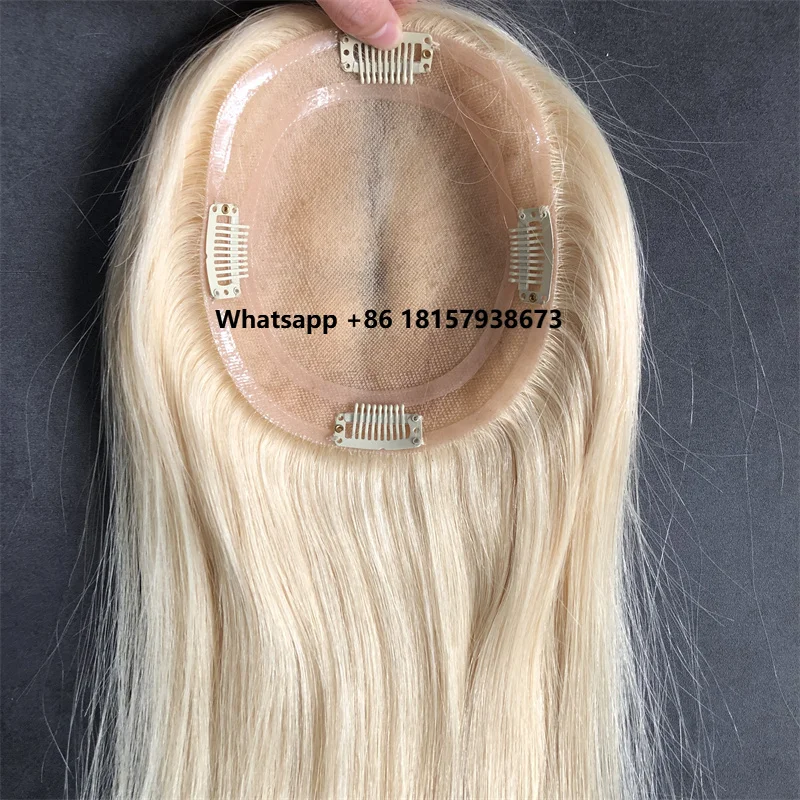 

Base 10x12" Fine Virgin European Remy Hair Toupee for Women High Quality Silk Top Human Hair Topper in Stock on Aliexpress