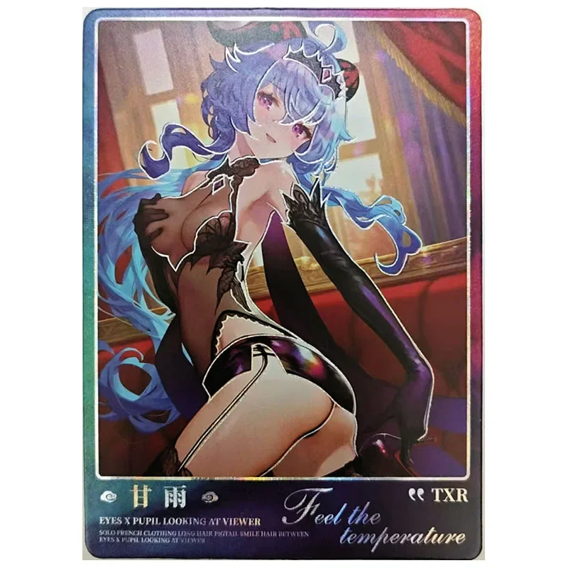 Anime Godin Verhaal Zeldzame A6 Size TXR Collectible Card Silver Wolf Lumine Sparkle Firefly Nilou Kafka Speelgoed voor jongens Verjaardagscadeau