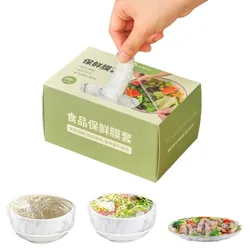 Elastic Bowl Covers Reusable Stretch Wraps for Fresh Food Storage Universal Fit for Plates Bowls Containers Kitchen Accessories