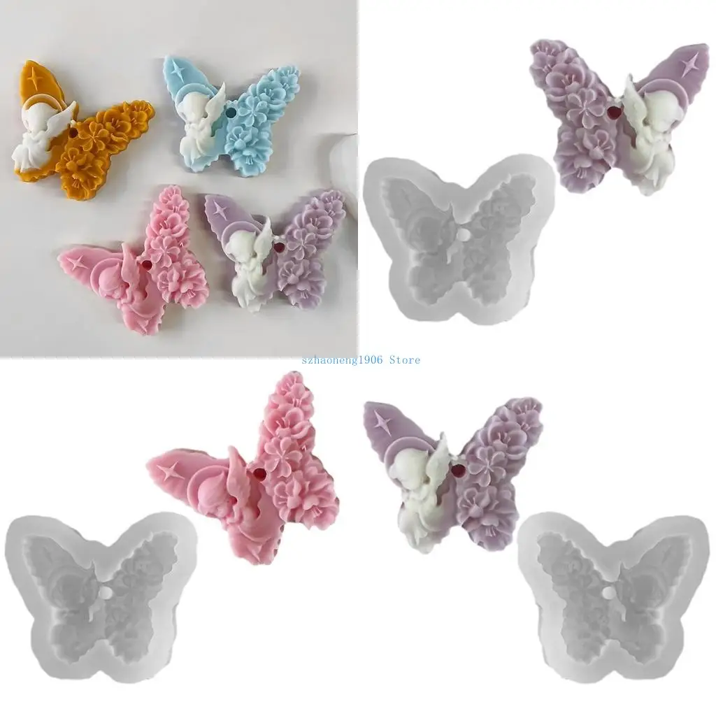 

85LF DIY Бабочка ароматерапевтическая свеча силиконовая плесень уникальные ароматические свечи плесень