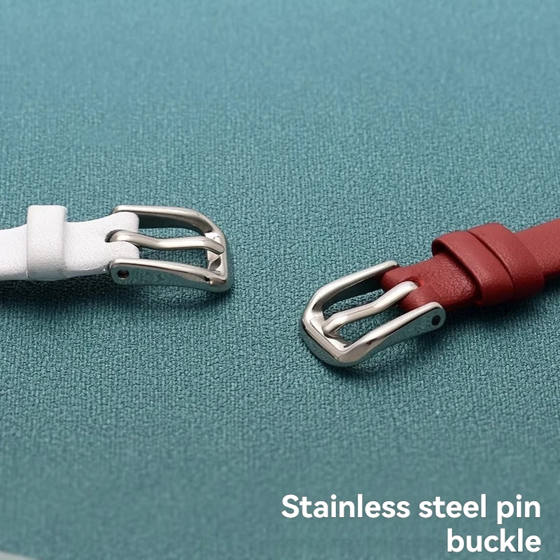 Per Tissot 1853 cinturino con tacca serie Flamenco T003 cinturino da donna T 003209 Una catena per orologio 10x3mm 12x3mm Bracciale Rosso Nero Bianco