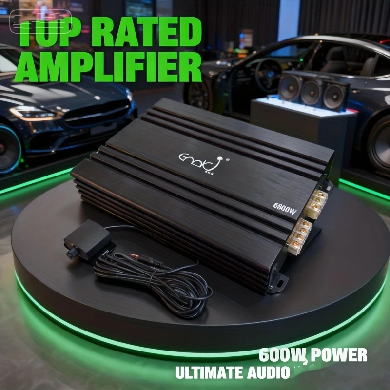 Maximum power for vehicle use3000WMono Audio Power Amplifier，Car-mounted super bass amplifier，Low-distortion smooth sound qualit