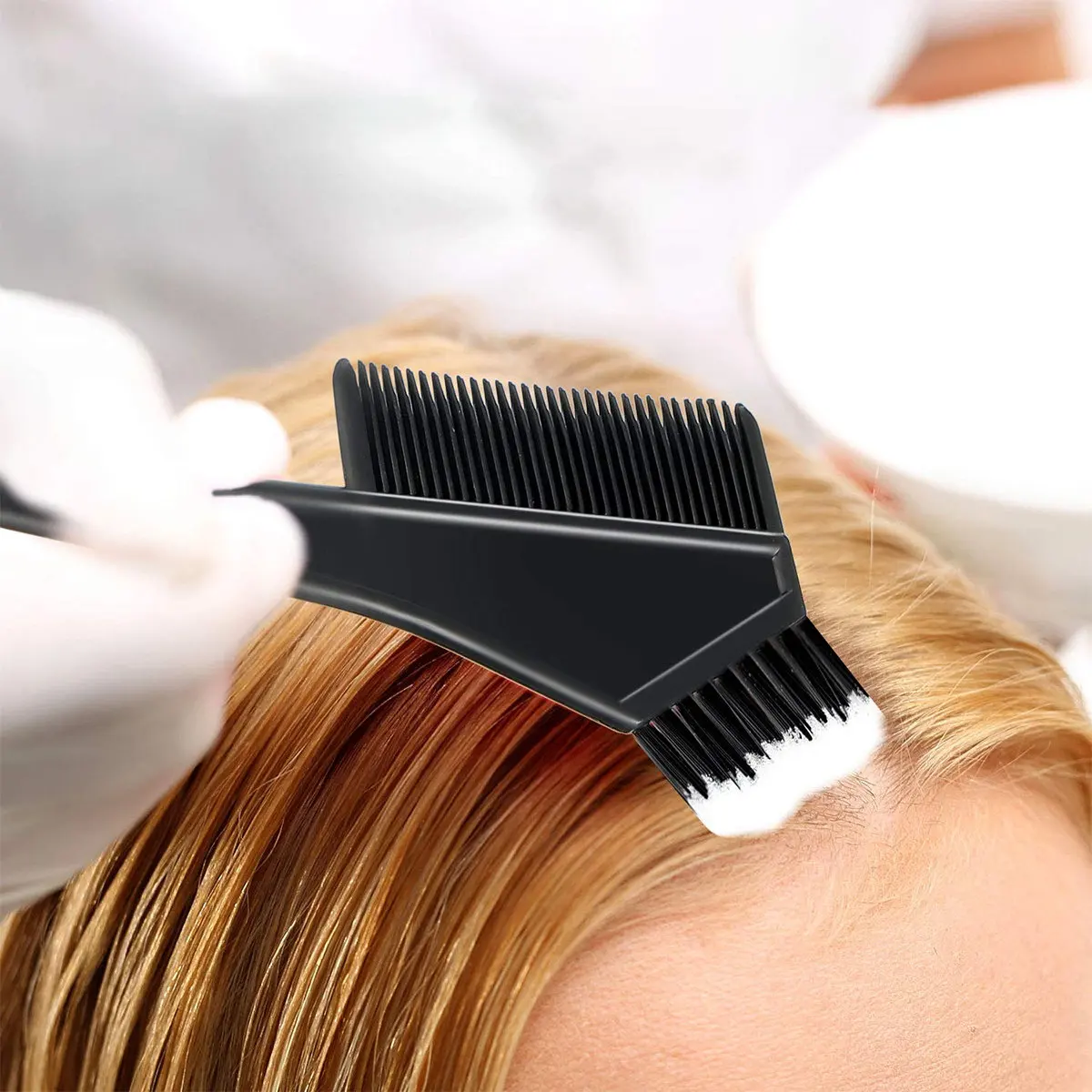 

1 set 1 Set Kit For Diy Dye Diy Hair Coloring Dyeing Bowl Brush Combs Caps Earmuffs Gloves Hair Dyeing Bowl Treatment Set