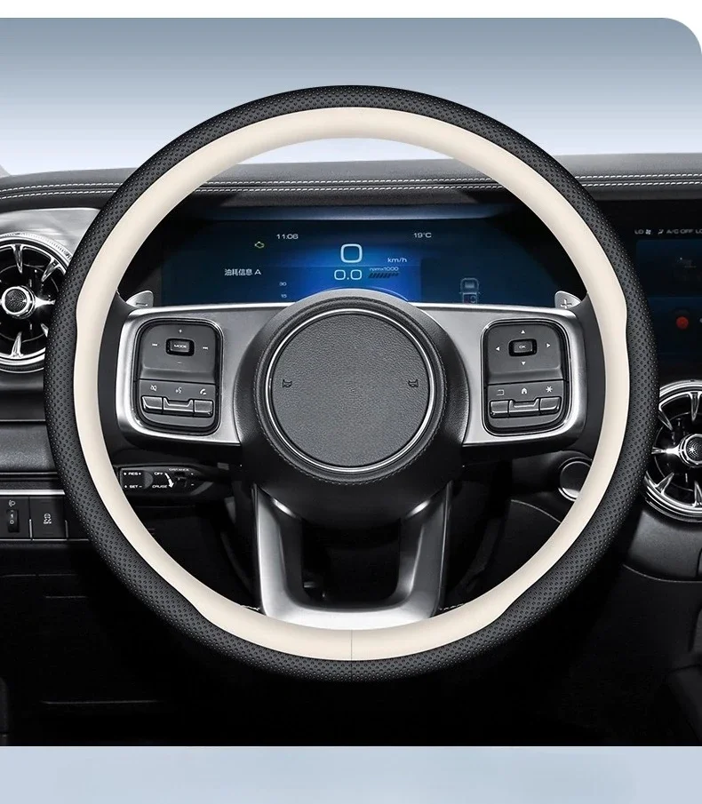 

Suitable for Tank 300 400 Leather Hand-free Sewing Steering Wheel Cover Non-slip Four Season Universal Ultrathin