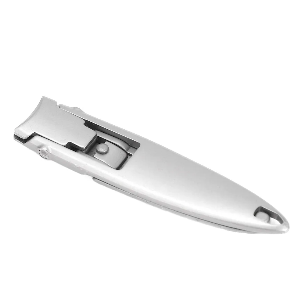 Stainless Steel Nail Clippers Ultra Thin Heavy Duty Fingernail Clippers Arc Jaw Design Anti Splash Cuticle Trimmer