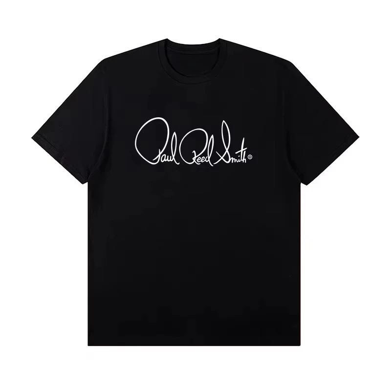 PRS guitarra eléctrica patrón periférico cuello redondo Rock camiseta manga corta banda de algodón plomo cantante guitarrista práctica camiseta