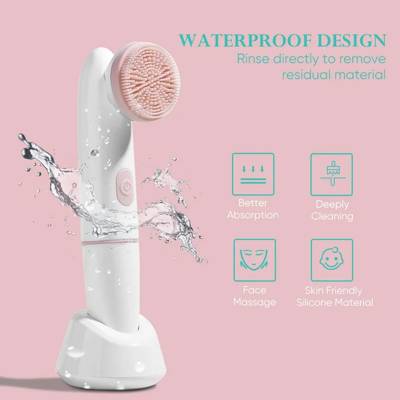 Portable silicone cleanser Scrub Face Wash Blackhead Removal Tool Pore cleaner Exfoliating face wash brush