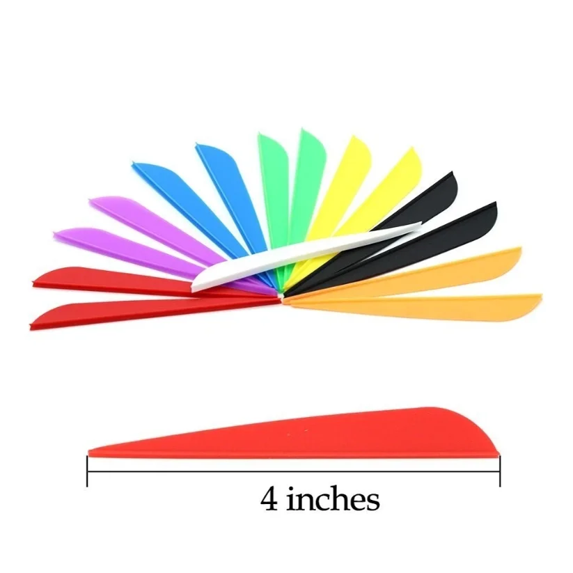 Plumas de goma forma de gota para flechas de tiro con arco y caza - imagen 3