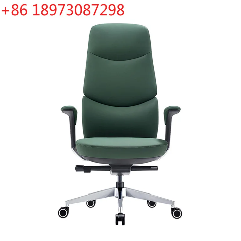 

Кожаное высококачественное легкое роскошное офисное кресло, домашнее компьютерное кресло, сидячее и удобное учебное кресло со спинкой