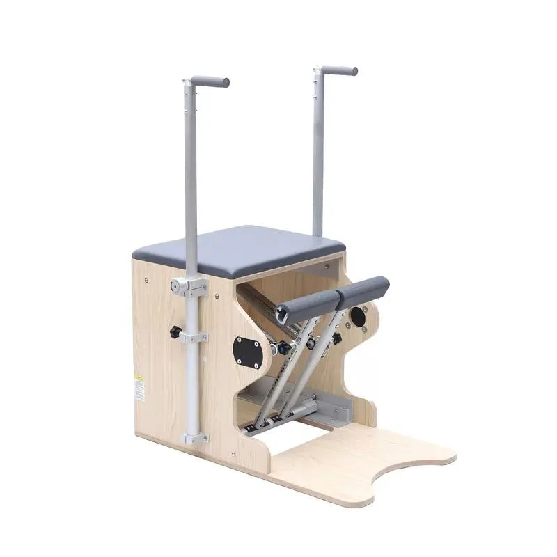 Commercial Yoga Pilates Wunda Chair Handles Springs Combo Reformer Pilates Body Balance Stability Maple Wood Pilates Chair