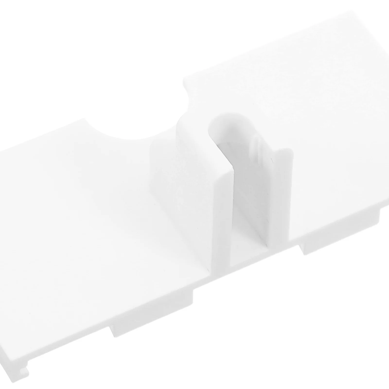 ป้ายแท็กแบบตะขอ 20 ชิ้น: ป้ายแขวนพลาสติกสีขาวสำหรับร้านค้าปลีก ซูเปอร์มาร์เก็ต ที่แขวนป้ายชั้นวางสินค้า ป้ายแสดงสินค้าบนชั้นวางลวด