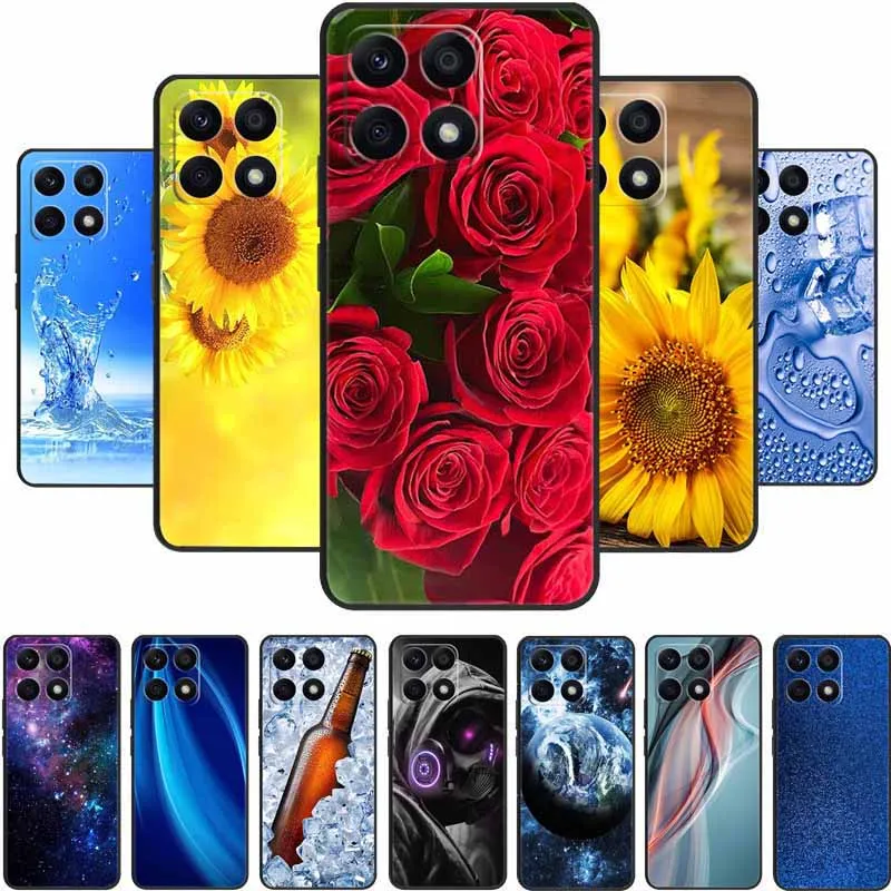 حافظة لهاتف Xiaomi 15T Pro 15T Pro Funda موضة زهور سوداء من السيليكون الناعم غطاء خلفي لهاتف Xiaomi 17 15T 5G حافظة 15 T Pro #1