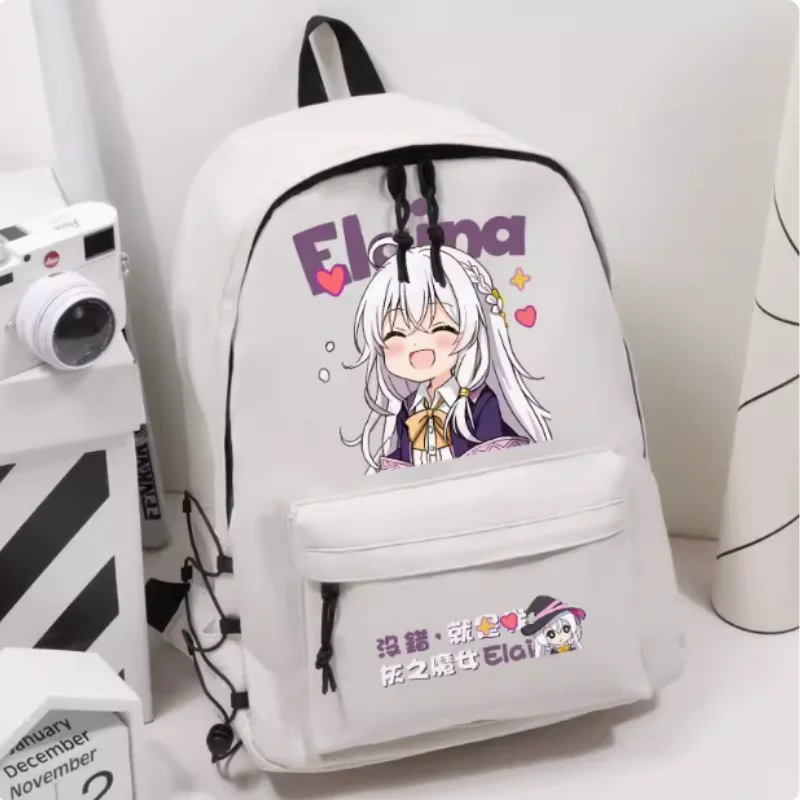 

Anime The Journey Of Elaina Schoolbag Backpack High-capacity Shoulder Bag Cosplay Student Teenager Gift B1758